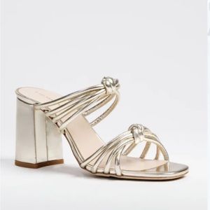 Tuckernuck Gold Sonia Heels Sandals Shoes 6.5 $198
